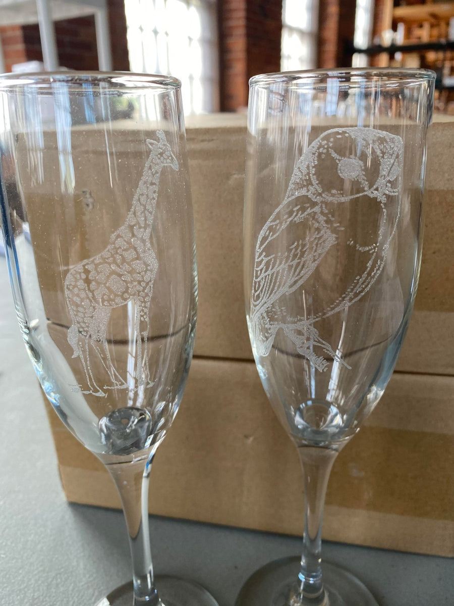 Champagne Glass Etching