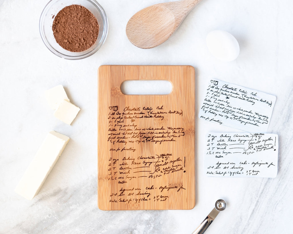 Christmas Recipe Cutting Board | Bamboo, Small