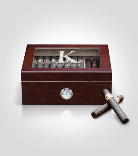 Large Cherry Humidor | Solid Template - Kustom Products Inc