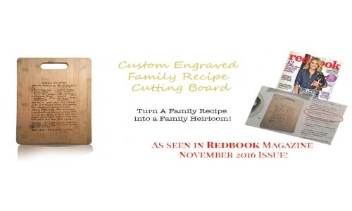 October Giveaway - Custom Engraved Cutting Board!