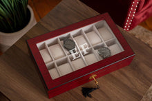 Load image into Gallery viewer, 12 Piece Cherry Wood Watch Box | Style 2 - Kustom Products Inc