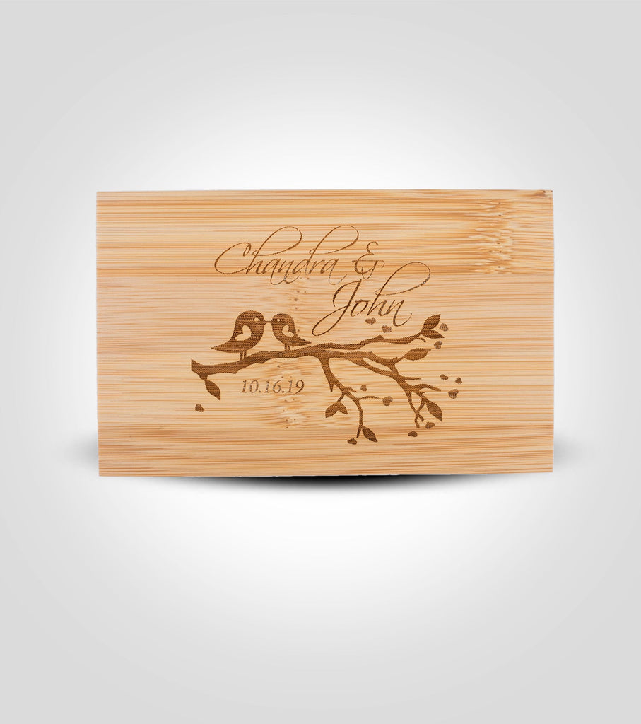 2pc. Bamboo Wedding Wine Tool Set