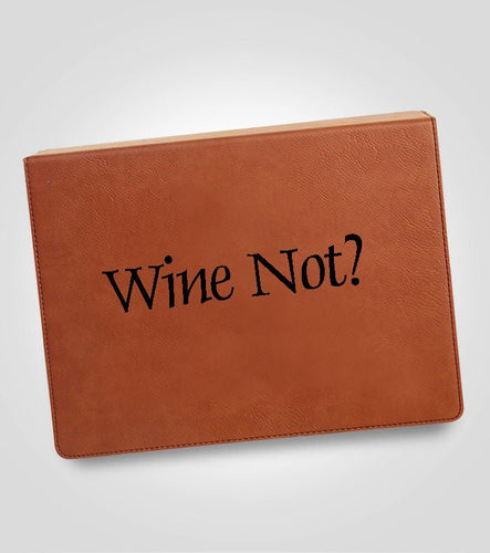 5pc. Tan Leather Wine Tool Set | Black Lettering - Kustom Products Inc