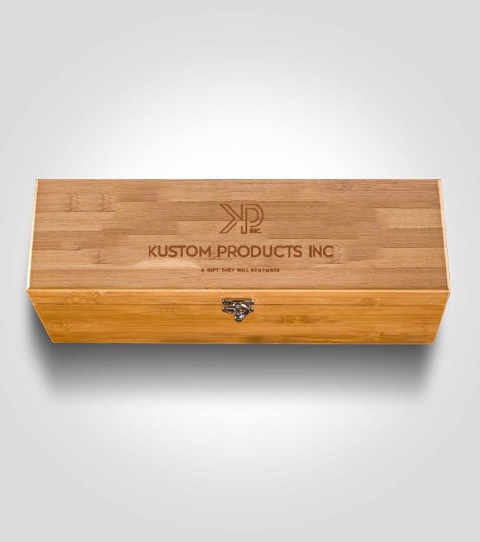 Bamboo Wine Ceremony Gift Box | Custom Image
