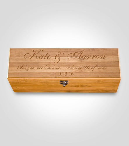 Bamboo Wine Ceremony Gift Box - Kustom Products Inc