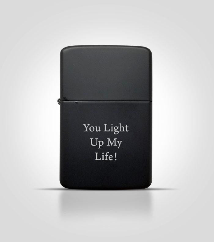 Black Flip Top Lighter