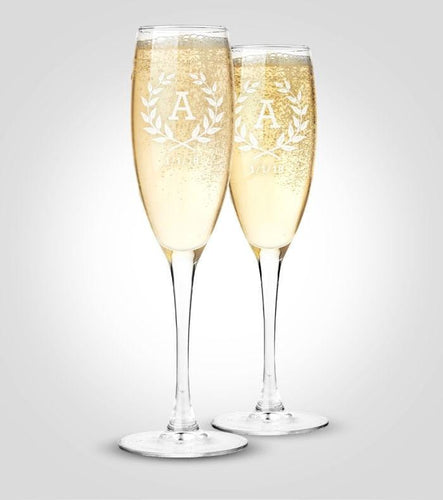 Champagne Flutes | Wreath - Kustom Products Inc