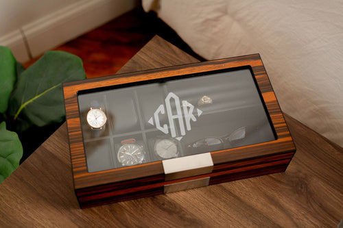Ebony Sunglass Watch Box | Style 4 - Kustom Products Inc
