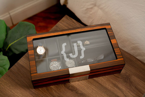 Ebony Sunglass Watch Box | Style 6 - Kustom Products Inc
