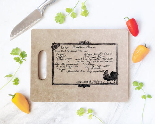 Eco-Friendly Recipe Cutting Board | Large - Kustom Products Inc