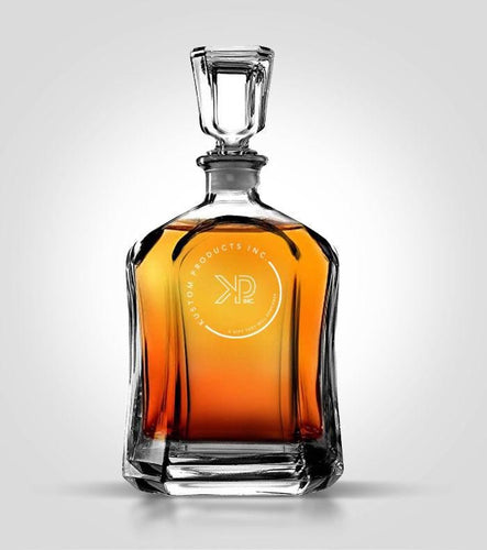 Flat Decanter | Custom Image - Kustom Products Inc