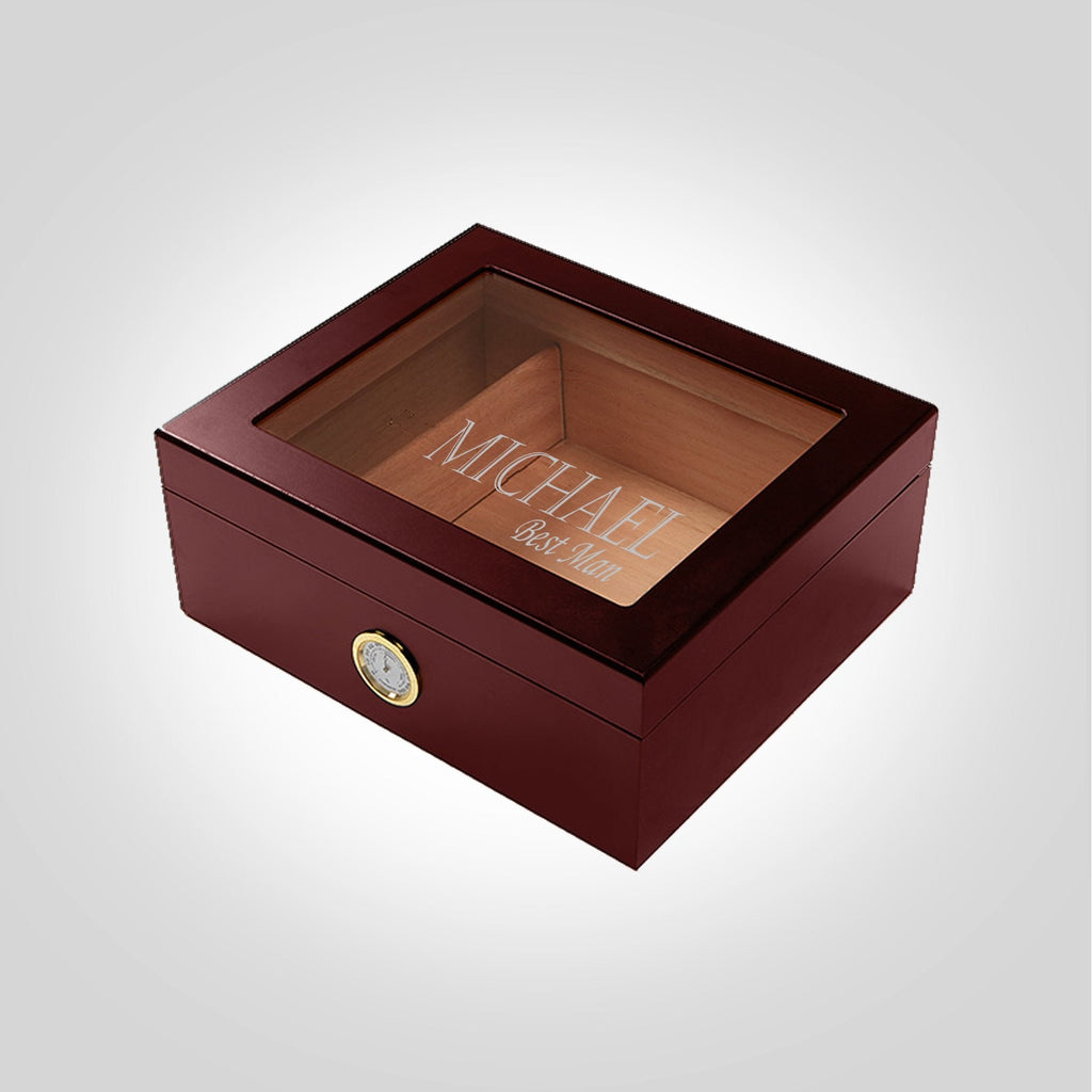 Large Cherry Humidor | Corner