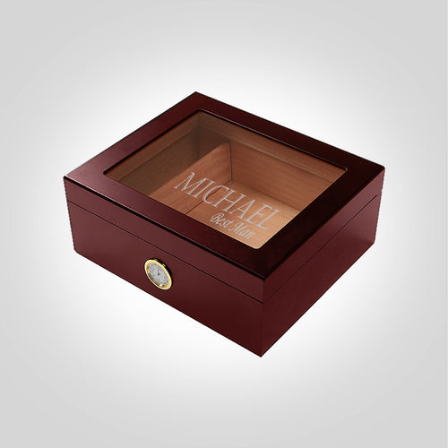 Large Cherry Humidor | Corner - Kustom Products Inc