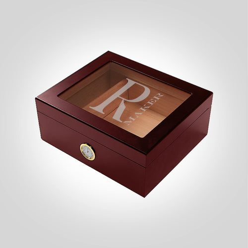 Large Cherry Humidor | Side - Kustom Products Inc