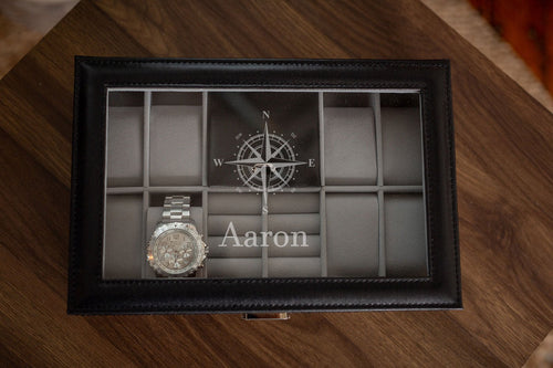 Leather Jewelry Storage Box | Custom Image - Kustom Products Inc
