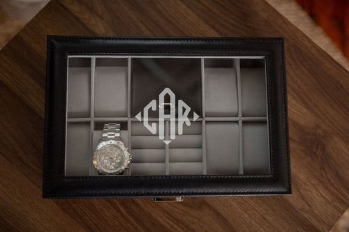 Leather Jewelry Storage Box | Style 4 - Kustom Products Inc