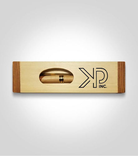 Maple & Rosewood Customized Pen Case and Pen | Add Custom Image - Kustom Products Inc