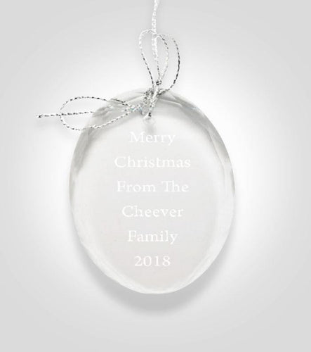 Oval Crystal Ornament - Kustom Products Inc