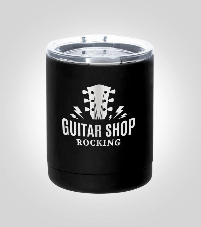 Personalized Black Tumbler with Custom Image | 10oz, Includes Lid