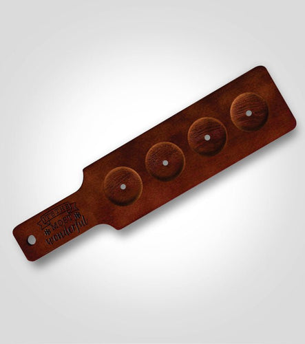 Personalized Holiday Craft Beer Flight | Brown Handle - Kustom Products Inc