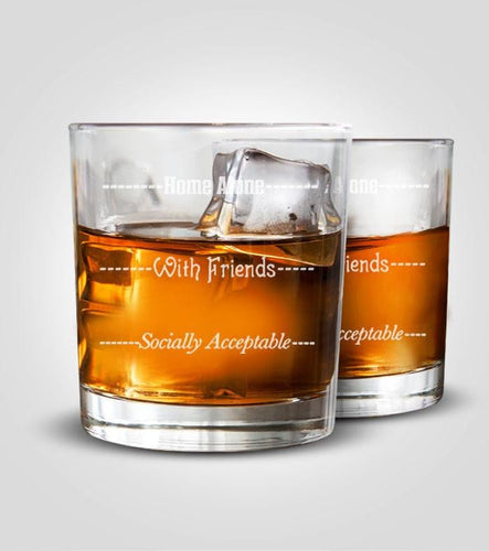 Rocks Glasses | Socially Acceptable - Kustom Products Inc