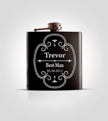 Single Black Flask | Modern - Kustom Products Inc