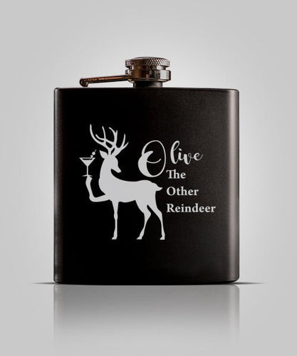 Single Black Flask | Olive - Kustom Products Inc