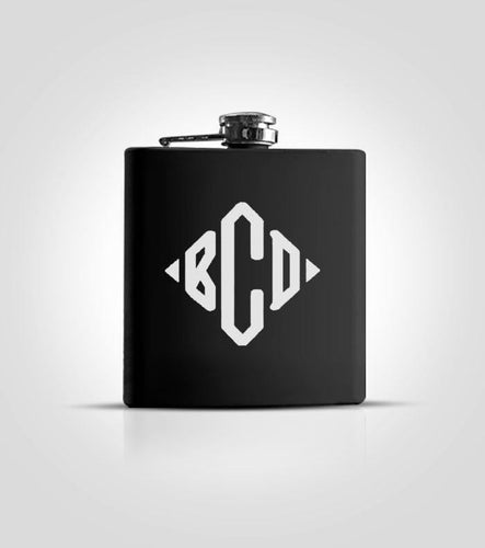 Single Black Flask | Style #4 - Kustom Products Inc