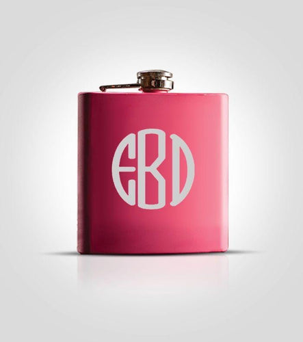 Single Pink Flask | Style #3 - Kustom Products Inc