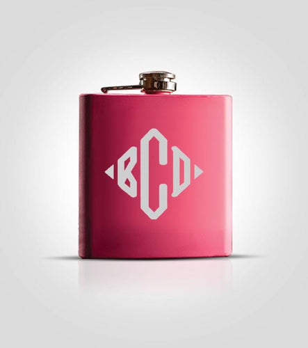 Single Pink Flask | Style #4 - Kustom Products Inc