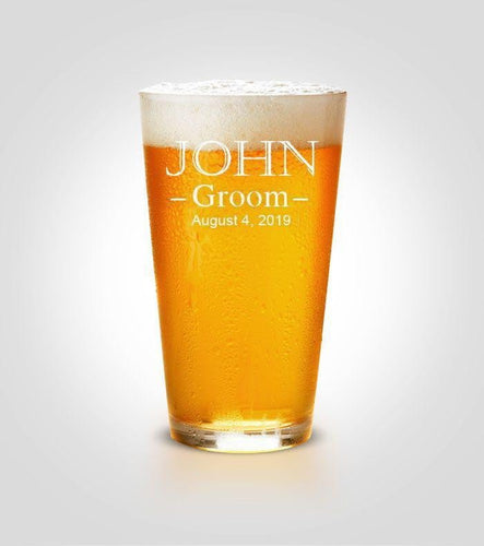 Single Pint Glass | Groom - Kustom Products Inc