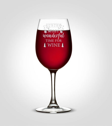 Single Wine Glass | Holiday - Kustom Products Inc