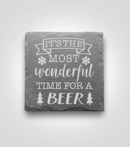Slate Coaster Set | Holiday - Kustom Products Inc