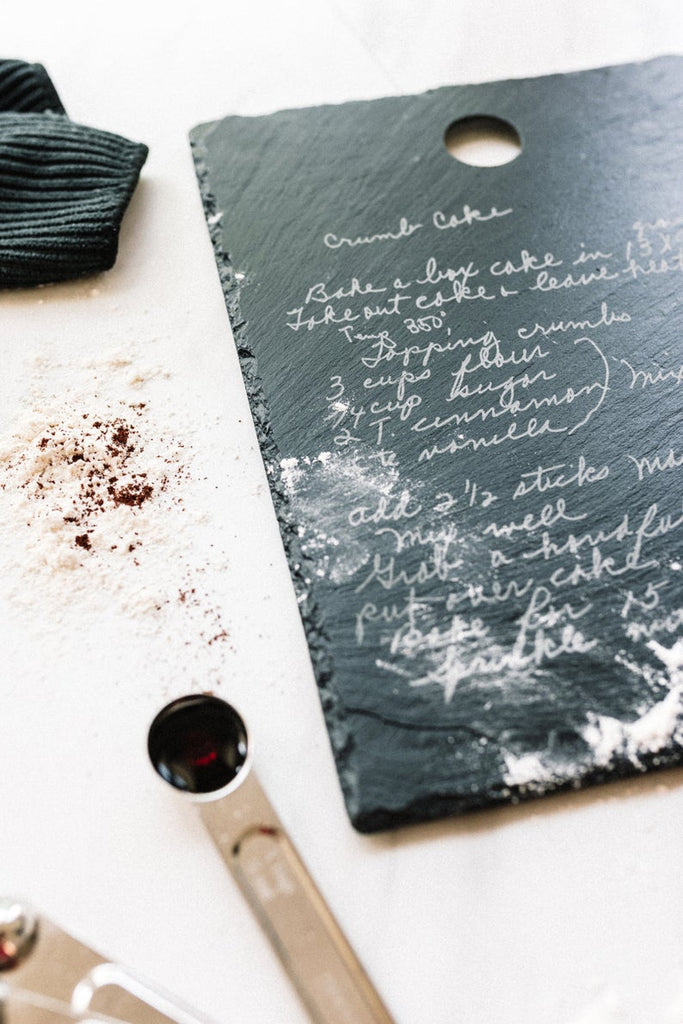 Slate Hanging Recipe Board | Large