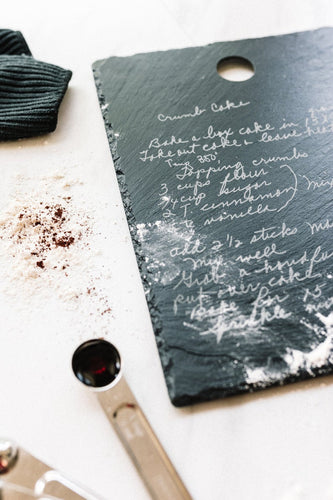 Slate Hanging Recipe Board | Medium - Kustom Products Inc