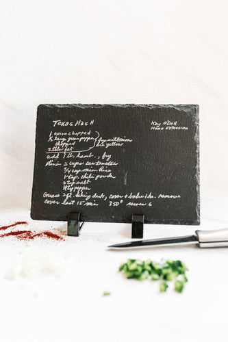 Slate Recipe Board with Stand | Small - Kustom Products Inc