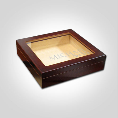Small Cherry Cigar Humidor | Corner - Kustom Products Inc