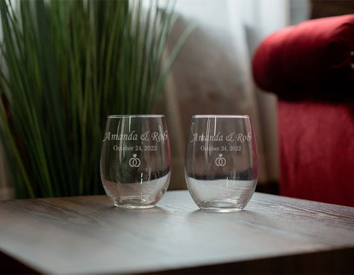 Stemless Wine Glasses Set | G4 - Kustom Products Inc