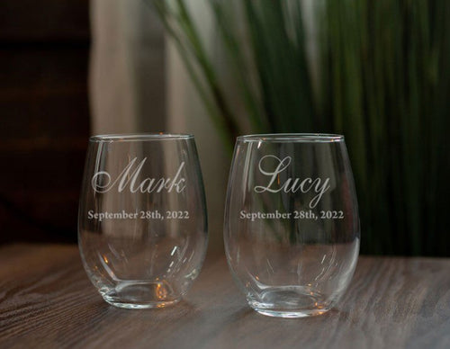 Stemless Wine Glasses Set | G6 - Kustom Products Inc