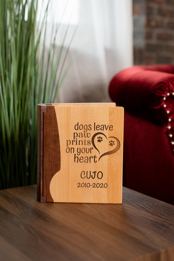 Walnut Photo Album | Dog Paws