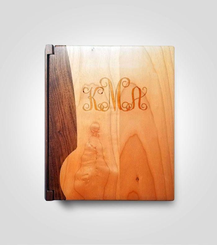 Walnut Photo Album | Initials