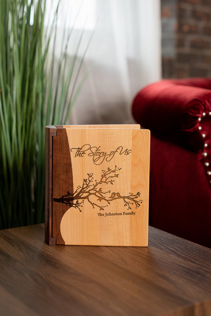 Walnut Photo Album | Lovebirds