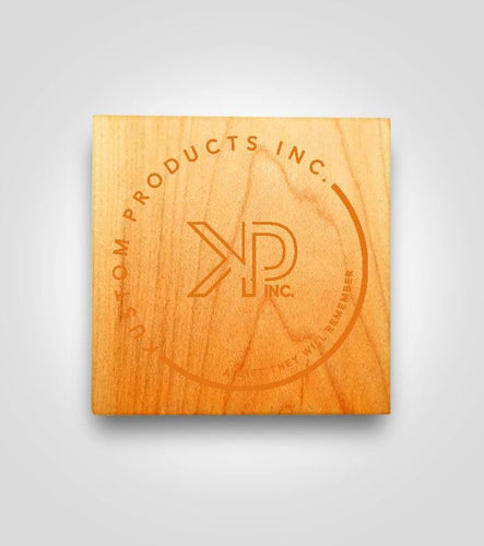 Wood Coaster Set | Custom Image - Kustom Products Inc